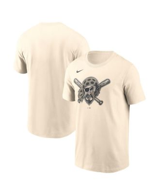Nike - Men's Cream Pittsburgh Pirates Camo Logo T-Shirt