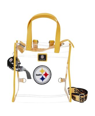 Loungefly - Pittsburgh Steelers Clear Convertible Backpack Tote Bag