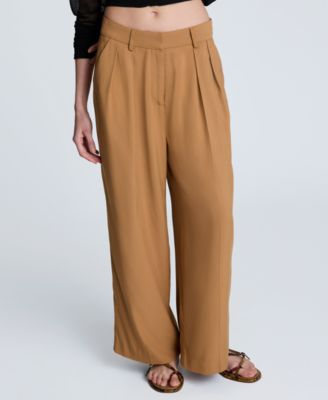 Kenneth Cole - Women's High Rise Double-Pleat Wide-Leg Pants