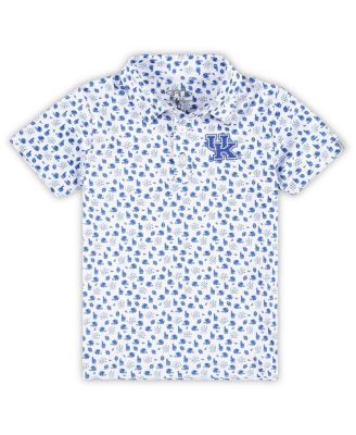 Garb - Toddler White Kentucky Wildcats Earnest Allover Print Polo Shirt