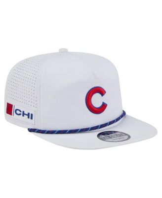 New Era - Men's White Chicago Cubs Perforated Golfer Snapback Hat