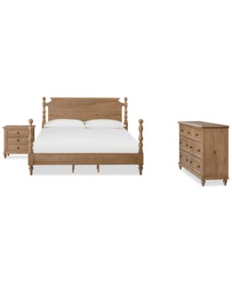 Furniture - Willowmere 3-Pc. California King Bedroom Set (Bed, Nightstand & Dresser)