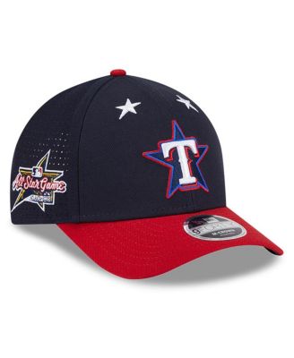 New Era - Men's Navy/Red Texas Rangers 2025 MLB All-Star Game Workout 9FORTY M-Crown Adjustable Hat