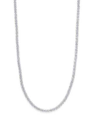 Macy's - Sparkle Link Chain Necklace in Sterling Silver or 18k Gold Over Silver