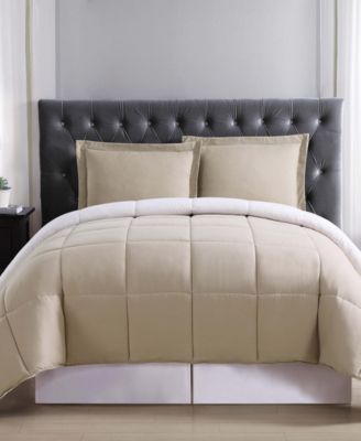 Truly Soft - Everyday Red and Grey Reversible King Comforter Set