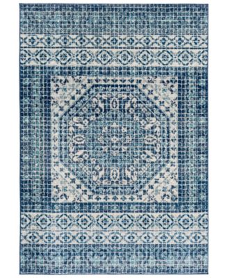Livabliss - Harput HAP-1081 Dark Blue 5'3" x 7'3" Area Rug
