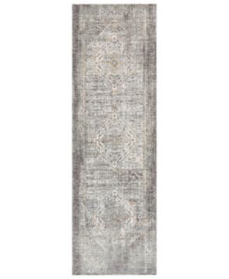 Livabliss - Presidential PDT-2311 Medium Gray 3'3" x 10' Runner Area Rug