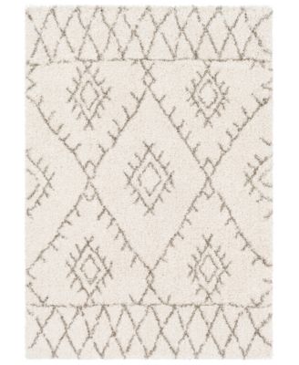 Livabliss - Serengeti Shag SGT-2301 White 7'10" x 10'3" Area Rug