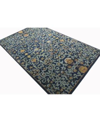 Bashian - Dijay DJY-131 Navy 2'6" x 8' Runner Area Rug