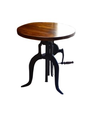 Carolina Living - Reilly Adjustable Crank Accent Table, Quick Ship