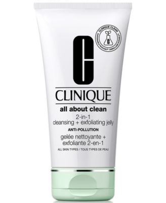 Clinique - All About Clean™ 2-in-1 Face Cleansing + Exfoliating Jelly, 5 oz.