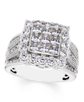 Macy's - Diamond Multi Princess Ring 2 1/2ct. t.w. in 14k White Gold