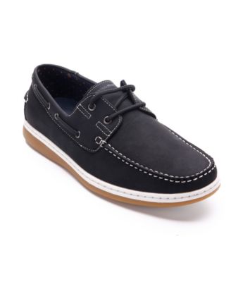 Aston Marc - Men's Faux Nubuck Boat Shoes