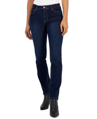 Jones New York - Petite Lexington Straight-Leg Denim Jeans