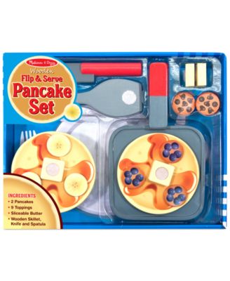 Melissa and Doug - Kids Wooden Flip & Serve Toy Pancake Set