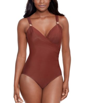 Miraclesuit - Razzle Dazzle Twist-Front Underwire Body-Control One-Piece Swimsuit