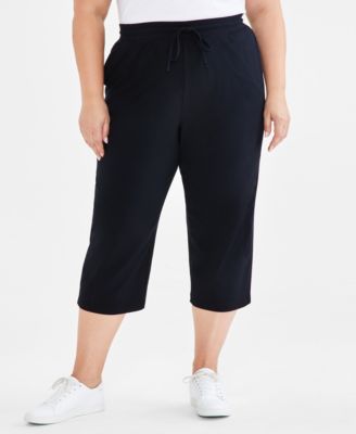 Style & Co - Plus Size Solid Knit Capri Pants