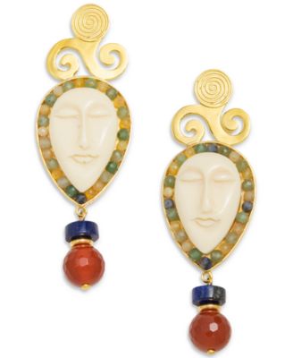 Nectar Nectar New York - 18k Gold-Plated Andarika Gemstone Drop Earrings