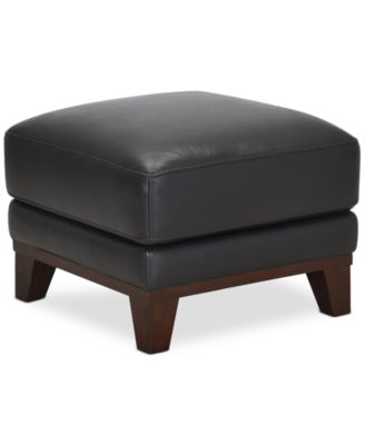 Furniture - Jeddo 25" Leather Ottoman