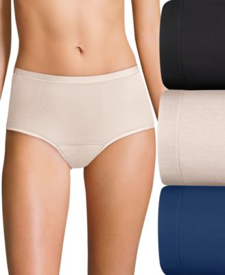 Hanes - Women's 3-Pk. Light Period Brief Underwear