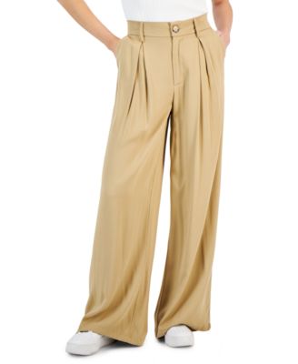 And Now This - Women's Pleat-Front Wide-Leg Soft Pants