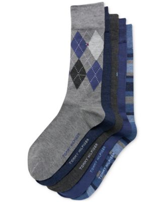 Tommy Hilfiger - Men's Crew Length Dress Socks, Assorted Patterns, Pack of 5