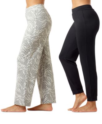 Hue - Women's 2-Pk. Pure Comfort Mid-Rise Pajama Pants