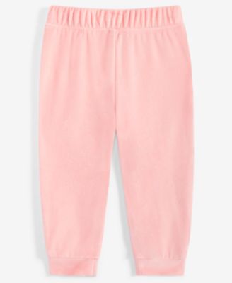 First Impressions - Baby Girls Solid Velour Pants
