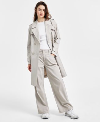 Via Spiga - Women's Double-Breasted Belted Trench Coat