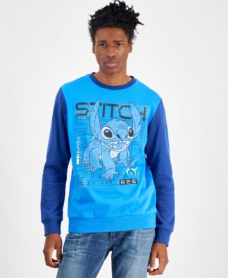 Hybrid - Men's Lilo & Stitch Experiment 626 Regular-Fit Printed Fleece Sweatshirt