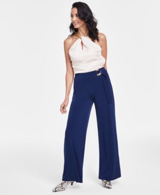 I.N.C. International Concepts - Petite Pull-On Flare-Leg Pants