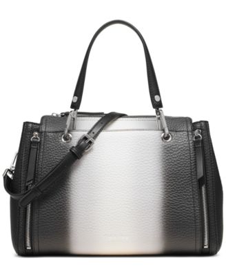 Calvin Klein - Garnet Ombr&eacute; Printed Hampton Pebble Satchel