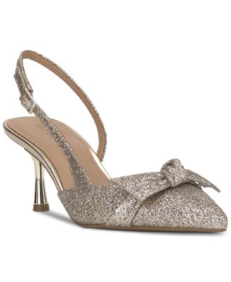 On 34th - Women's Gabrie Glitter Slingback Pumps