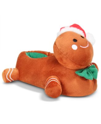 Holiday Lane - Big Kids Gingerbread Slippers