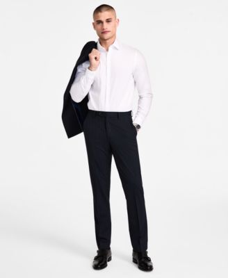 Alfani - Men's Slim-Fit Pinstriped Suit Pants