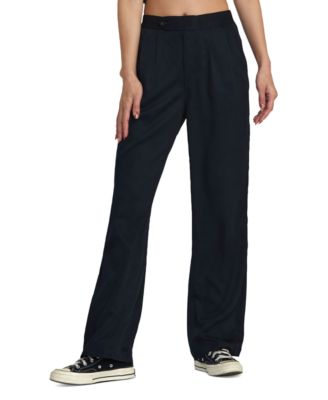 RVCA - Juniors' Hudson Elasticized-Waist Wide-Leg Pants