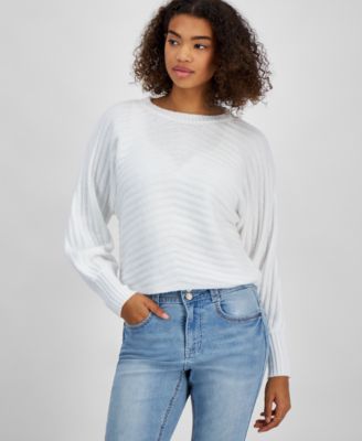 Hippie Rose - Junior's Elliptical Rib-Knit Sweater