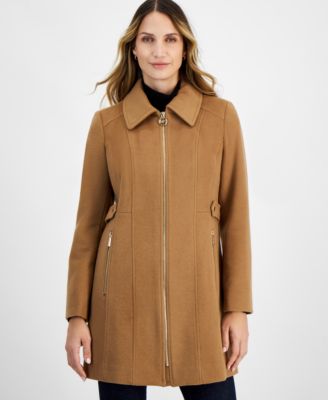 Michael Kors - Petite Zip-Front Coat