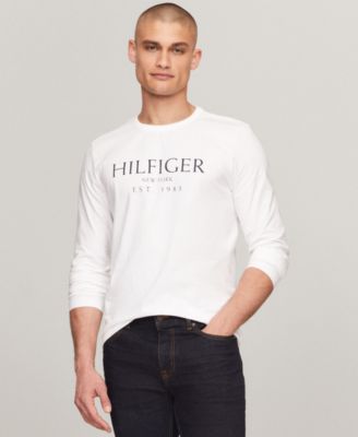 Tommy Hilfiger - Men's Cotton Logo Long-Sleeve T-Shirt