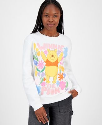 Disney - Juniors' Winnie The Pooh Flower Graphic Sweatshirt
