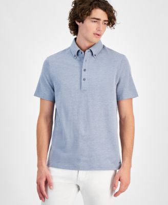 Michael Kors - Men's Classic-Fit Oxford Piqu&eacute; Knit Polo Shirt