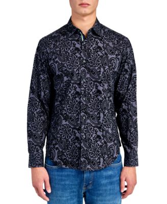 Society of Threads - Men's Regular-Fit Paisley Shirt