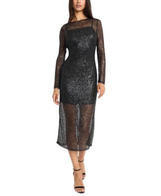 Donna Morgan - Women's Sequined Midi Dress