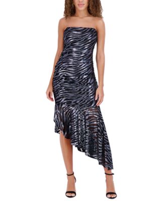 Siena - Women's Metallic Burnout Midi Dress
