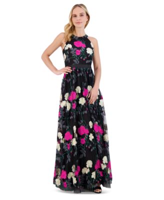Eliza J - Petite Embroidered Tulle Ball Gown