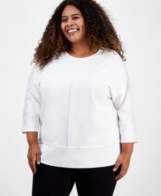 Jones New York - Plus Size Dolman-Sleeve Tunic