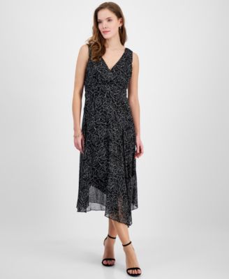 Connected - Women's Floral-Print Midi Dress