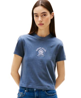 Tommy Jeans - Women's Cotton Varsity Crest Crewneck Tee