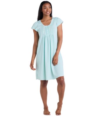 Miss Elaine - Women's Short-Sleeve Printed Short Gown
