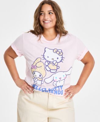 Love Tribe - Trendy Plus Size Hello Kitty & Friends Graphic T-Shirt